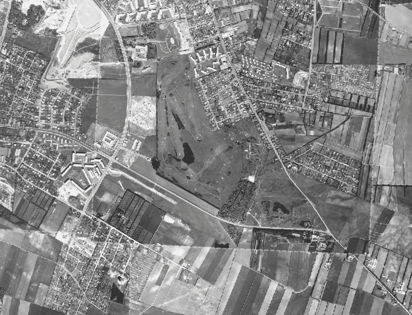 Luftfoto over Aalborg, 1961. Kilde: Flyfoto.dk